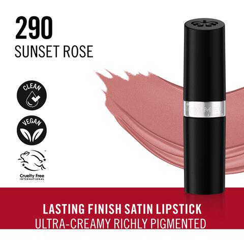 Rimmel London Lasting Finish Satin Lippenstift 290 Sunset Rose 4 G