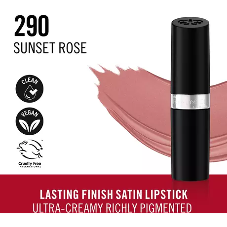 Rimmel London Lasting Finish Satin Lippenstift 290 Sunset Rose