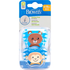 Dr. Brown’s Fopspeen Fase 2 Blauw Animal