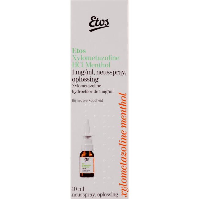 Etos Xylometazoline HCl Menthol 1 MG/ML Neusspray