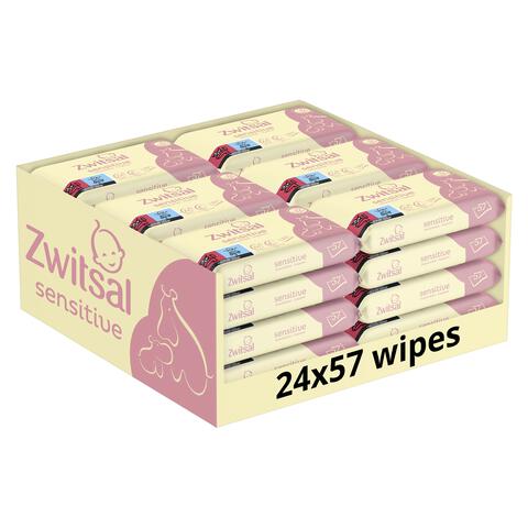 Zwitsal Doekjes 24-Pack Sensitive 24 Stuks
