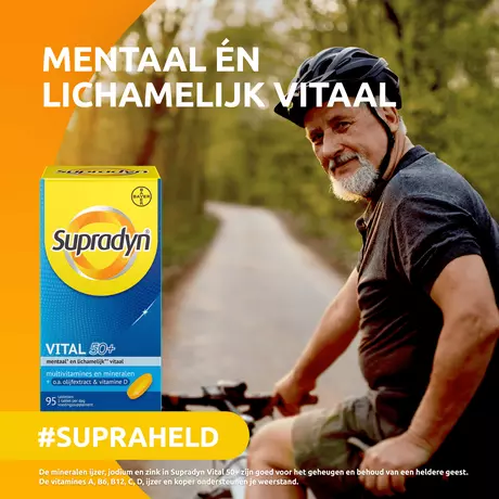Supradyn Vital 50+ Multivitamines Vijftigplussers Tabletten 95 stuks