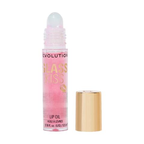 Revolution Glass Kiss Roller Ball Lip Oil Fairytale Peach Shimmer