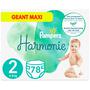 Pampers Harmonie Maat 2 78 Luiers 4KG-8KG