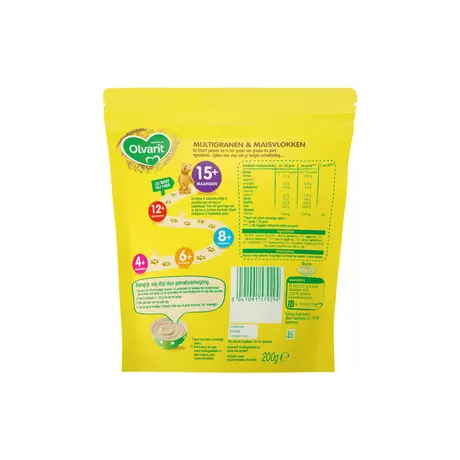 Olvarit Multigranen & Maisvlokken 15+ Maanden 200 gram