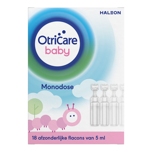 OtriCare Baby Monodose Zoutoplossing bij een Verstopte Neus 18 x 5 ML