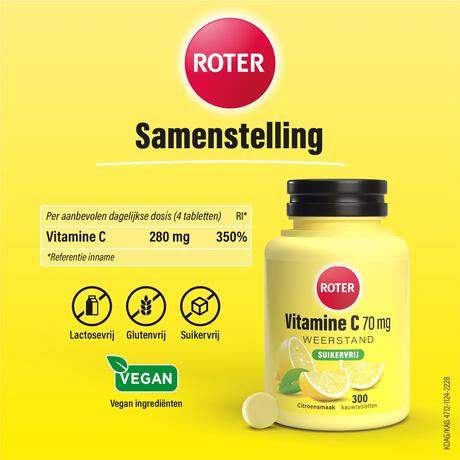 Roter Vitamine C Suikervrij 300 tabletten