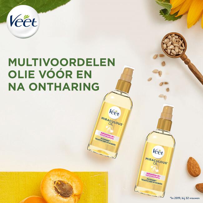 Veet Miraculous Olie Voor & Na Ontharing 100 ML