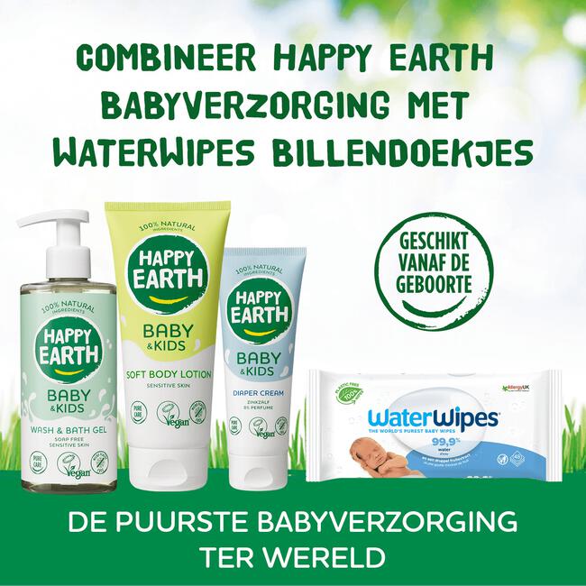 Happy Earth 100% Natuurlijke Baby & Kids Badschuim 100 ML