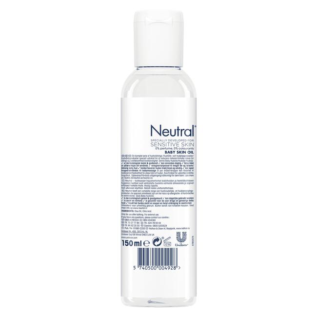 Neutral Baby Parfumvrij Huidolie Huidverzorging 150 150 ML |