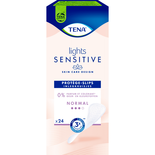 TENA Lights Sensitive Normal Incontinentie Inlegkruisjes 24 stuks