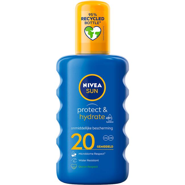Vergelden Verdienen scheren NIVEA SUN Zonnebrand Protect & Hydrate Zonnespray SPF 20 200 ML 200 ML |  Etos