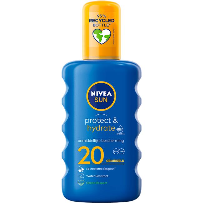 plotseling ideologie Alexander Graham Bell NIVEA SUN Zonnebrand Protect & Hydrate Zonnespray SPF 20 200 ML 200 ML |  Etos