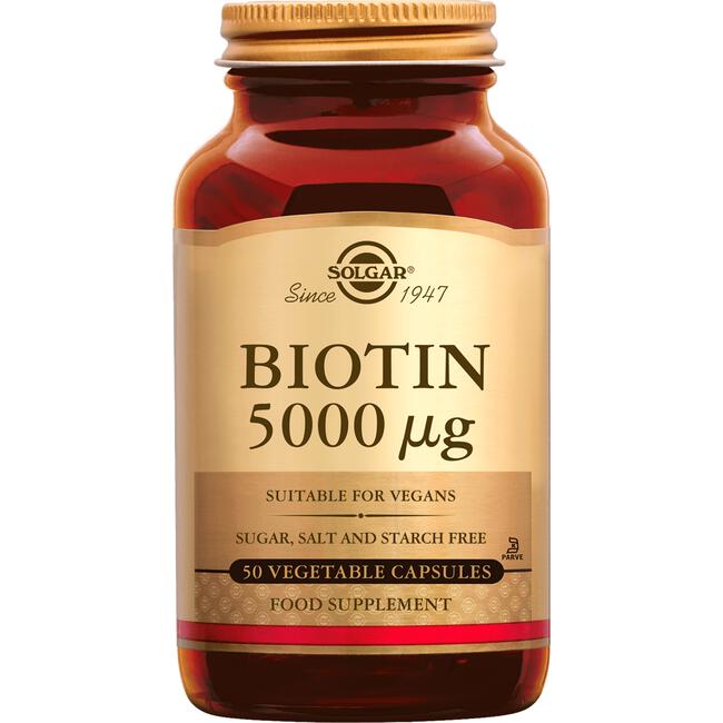 Solgar Biotin 5000 mcg 50 capsules