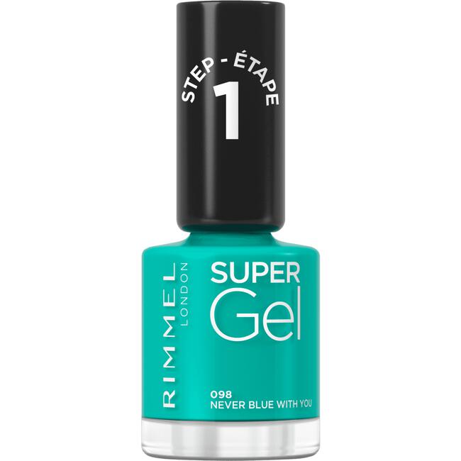 Rimmel London Super Gel Nailpolish 098 Never Blue With You 12 ML