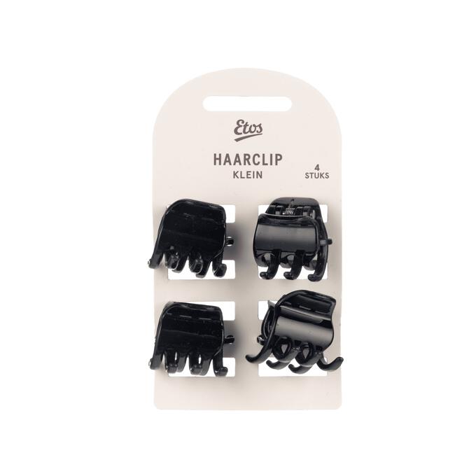 Etos Haarklem Small Zwart 4St