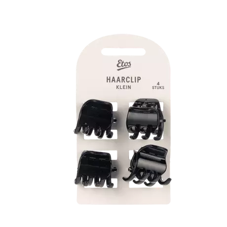 Etos Haarklem Small Zwart 4St