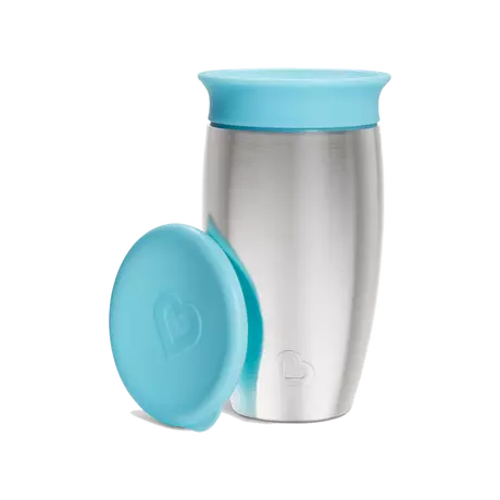 Munckin Drinkbeker Miracle Sippy Cup Roestvrij Staal Blauw 296 ML
