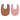 Etos Soft Slab Set Stripe Brown/Pink 2 stuks
