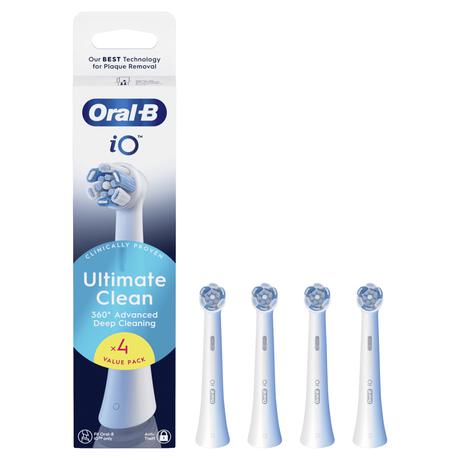 Oral-B iO Ultimate Clean Opzetborstels Wit 4 Stuks