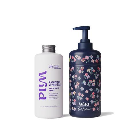 Wild M Ditsy, Coco & Vanilla Body Wash Starterpack 300 ML
