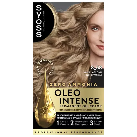 Syoss Oleo Intense Permanente Haarkleuring 8-68 Vanille Blond / Blond Vanille