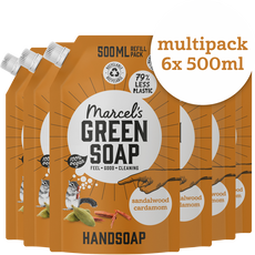 Marcel's Green Soap Handzeep Sandelhout & Kardemon Refill 500ML