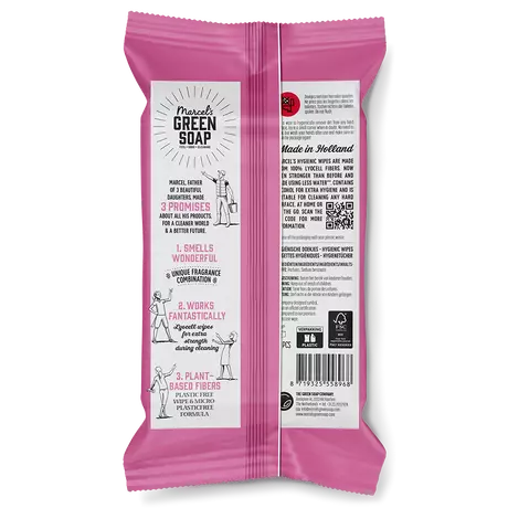 Marcel's Green Soap Hygiënische Doekjes Patchouli & Cranberry 60 stuks&nbsp;