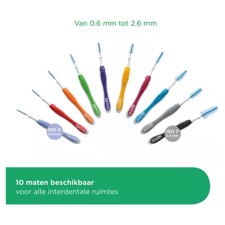 GUM® Trav-Ler Ragers Lavender 0,6 mm 6 stuks