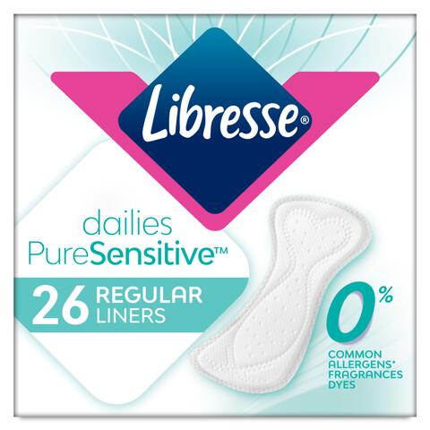 Libresse Pure Sensitive Inlegkruisjes Regular 26 stuks