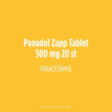Panadol Zapp Paracetamol 500 MG Filmomhulde Tabletten 20 stuks