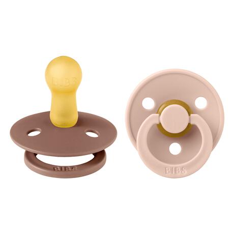 BIBS Fopspeen Two Pack Natuurlijk Rubber Woodchuck/Blush Maat 2