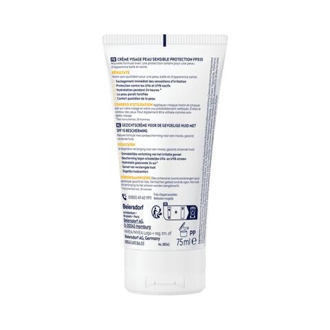 NIVEA MEN Sensitive Gezichtscrème SPF15 Gevoelige Huid 75 ml
