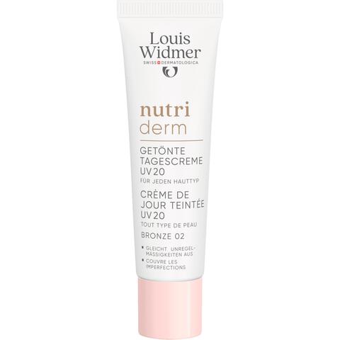 Louis Widmer Nutriderm Getinte Dagcrème UV SPF20 Bronze 02 Zonder Parfum 30 ML