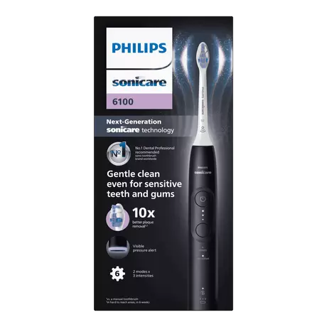 Philips Sonicare 6100 Elektrische Tandenborstel Zwart HX7401/01&nbsp;