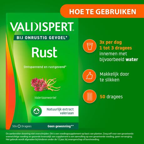 Valdispert Rust Tabletten 50 stuks