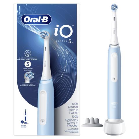 Oral-B iO 3S Blauwe Elektrische Tandenborstel By Braun - 1 stuk