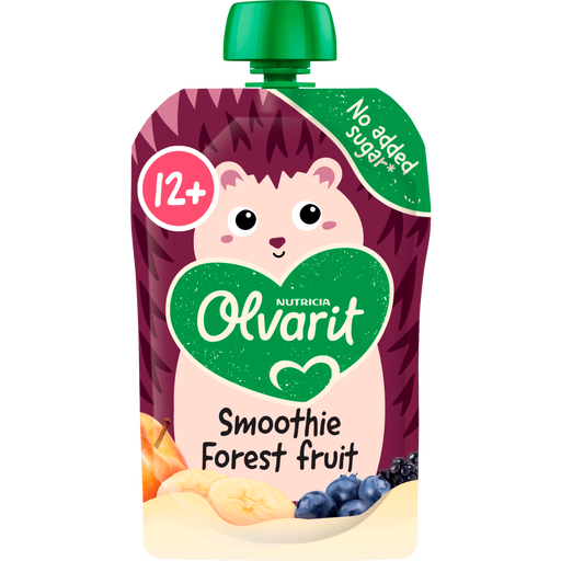 Olvarit Knijpfruit Smoothie Bosvrucht 12+ Maanden 100 gram