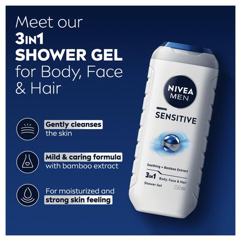 NIVEA MEN Sensitive 3-in-1 Douchegel 250 ML