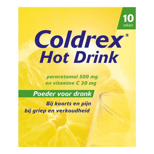 Hot Coldrex bij Griep en Verkoudheid 10 Sachets