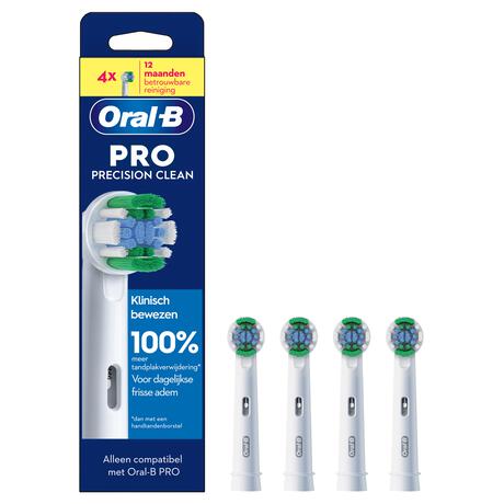 Oral-B Precision Clean Opzetborstels Wit 4 Stuks