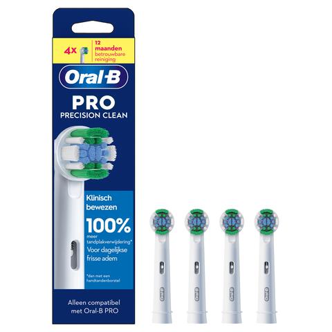 Oral-B Precision Clean Opzetborstels Wit 4 Stuks