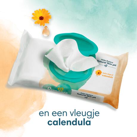 Pampers Harmonie Protect & Care Calendula Billendoekjes 44 Stuks