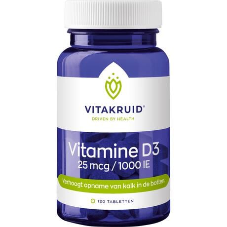 Vitakruid Vitamine D3 25 mcg / 1000 IE - 120 tabletten