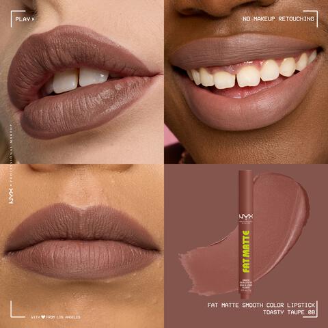 NYX Professional Make Up Fat Matte Lipstick 08 Toasty Taupe