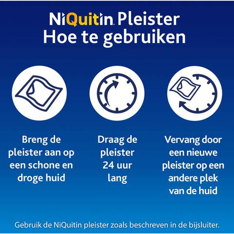 NiQuitin Clear Pleisters 14 mg Stoppen met roken