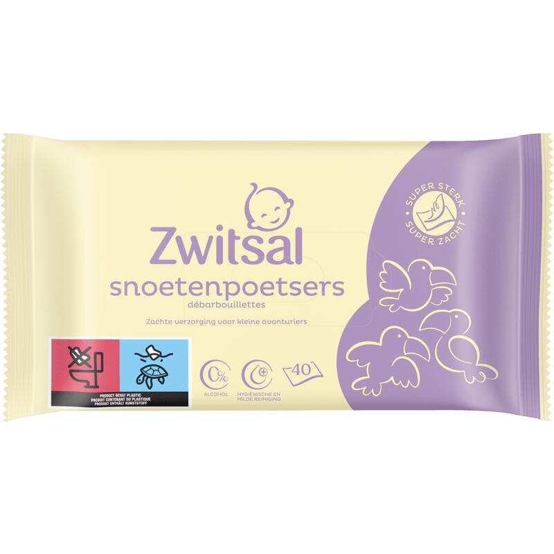 Zwitsal Kids Snoetenpoetsers 40 Stuks