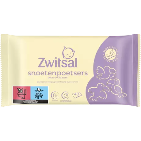 Zwitsal Kids Snoetenpoetsers 40 Stuks