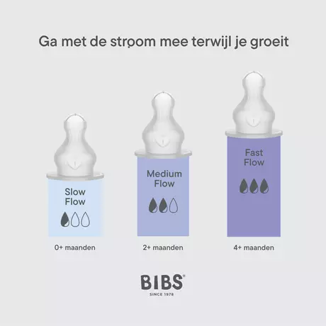 BIBS Flesspeen Fast Flow Sillicone 2 stuks
