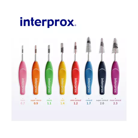 Interprox Mini Conical Ragers Rood PHD 1.2 mm 6 stuks